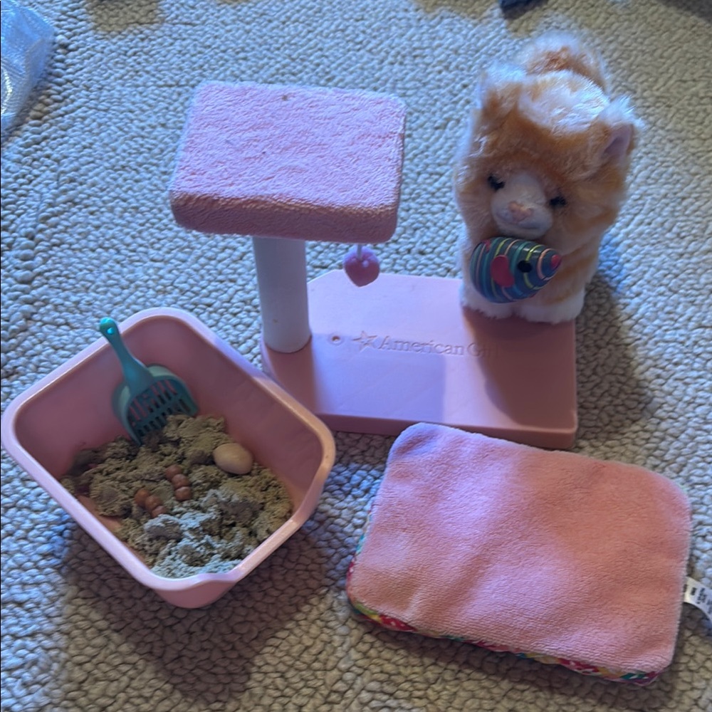 American Girl Pink Small Pet Toy Set